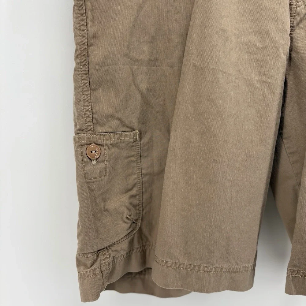 Levi Tab Women's Cargo Shorts Beige‎ Size 20 Large Buttons
